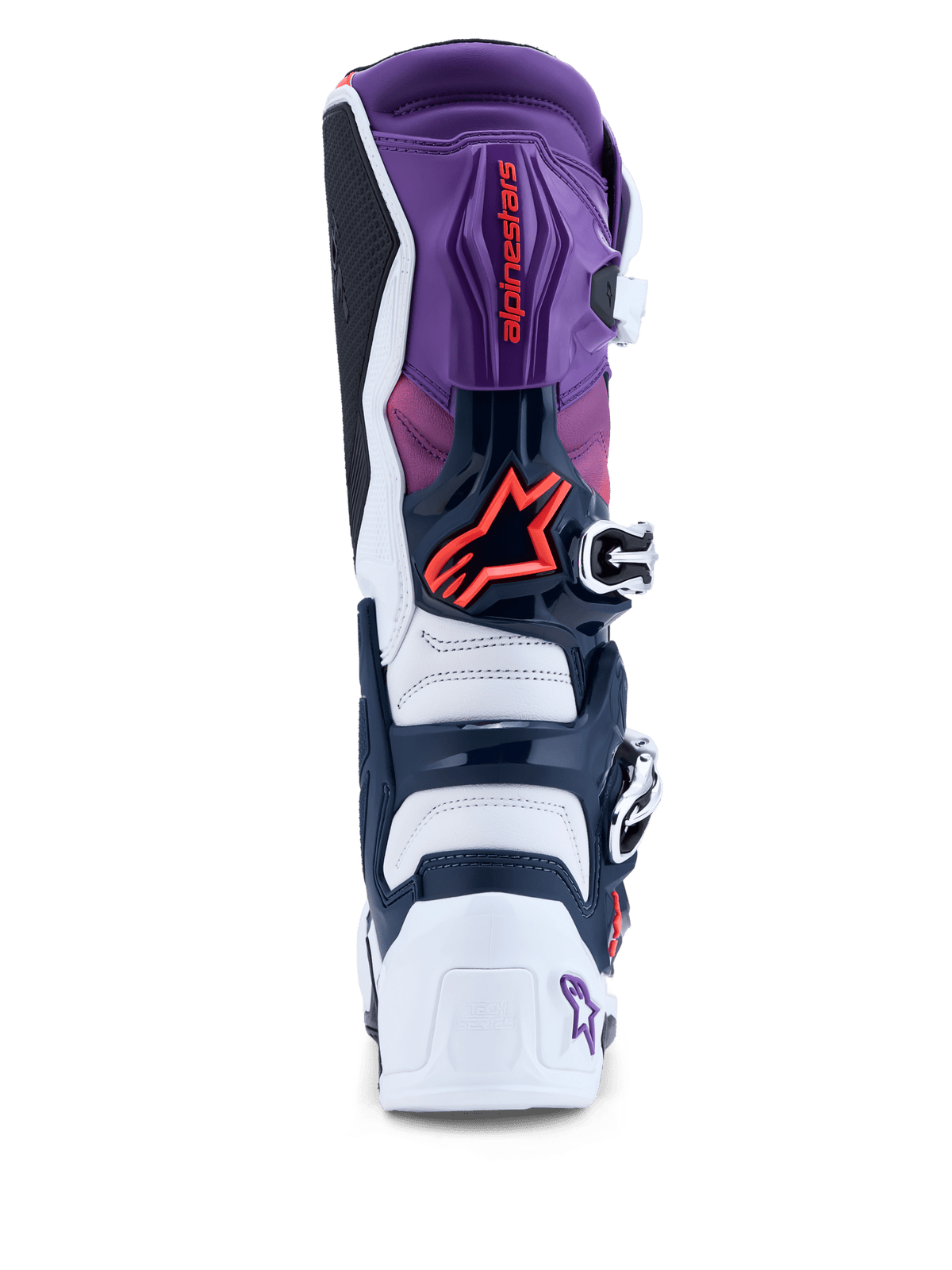Alpinestars Tech 7 Botas Morado Blanco Azul Oscuro Rojo Fluorescente - MxProStoreParts