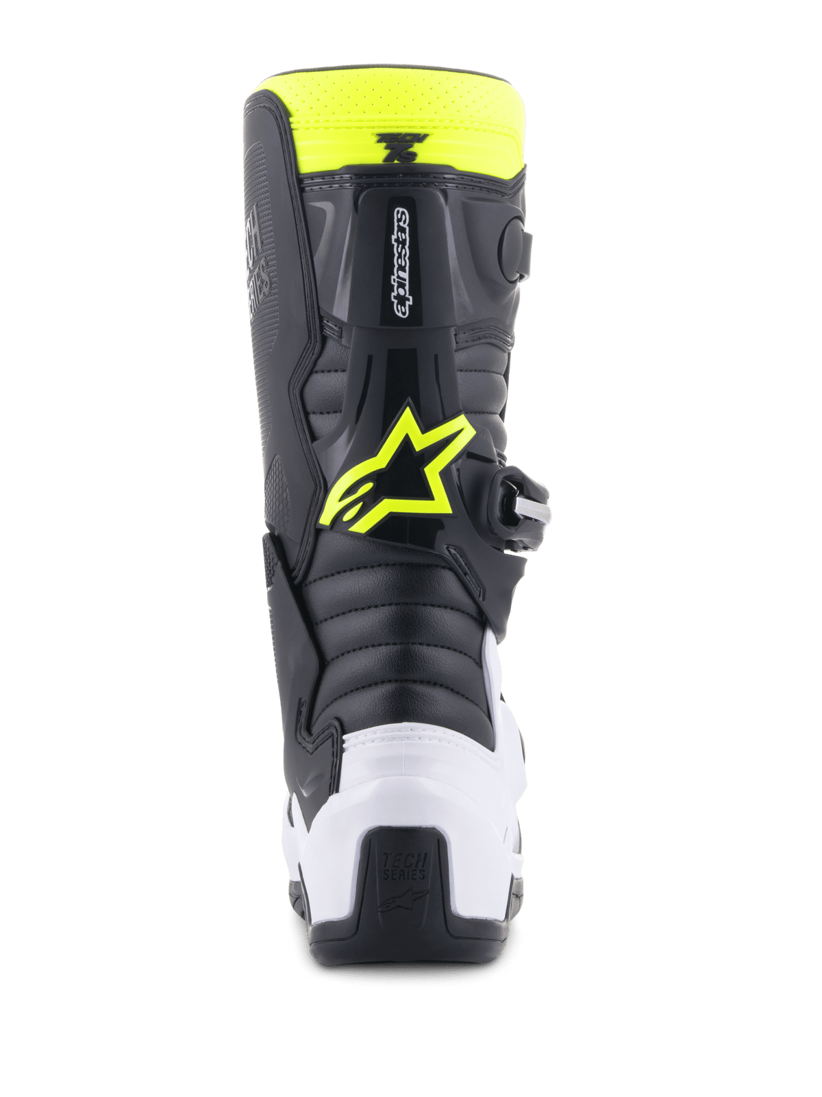Alpinestars Tech 7S Bottines de Motocross pour Jeunes Noir Bleu Jaune Fluo - MxProStoreParts