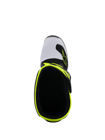 Alpinestars Tech 7S Bottines de Motocross pour Jeunes Noir Bleu Jaune Fluo - MxProStoreParts