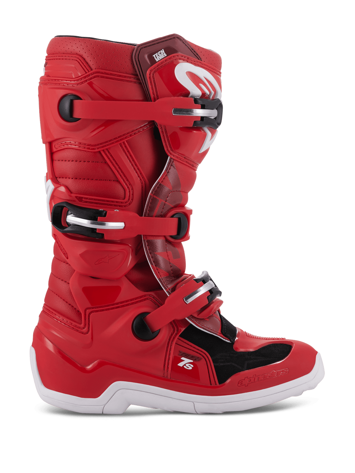 Alpinestars Tech 7S Bottes Junior À Semelle Protectrice Rouge - MxProStoreParts