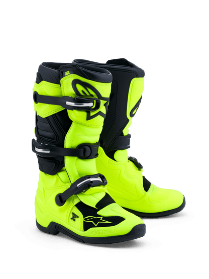 Alpinestars Bottes Tech 7S Enfants Jaune Fluo et Noir - MxProStoreParts