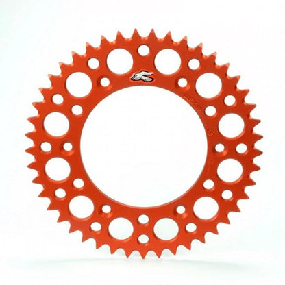 Pignon arrière Renthal 49 dents aluminium Orange pour KTM SX/SX-F/EXC/EXC-F 1990- et Husqvarna TC/FC/FE/TE 125/150/250/350/450/501 2014- - MxProStoreParts