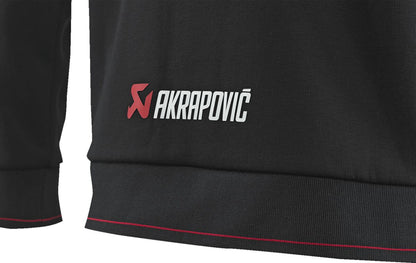 AKRAPOVIC Corpo herenvest met capuchon en ritssluiting, zwart, maat S - MxProStoreParts