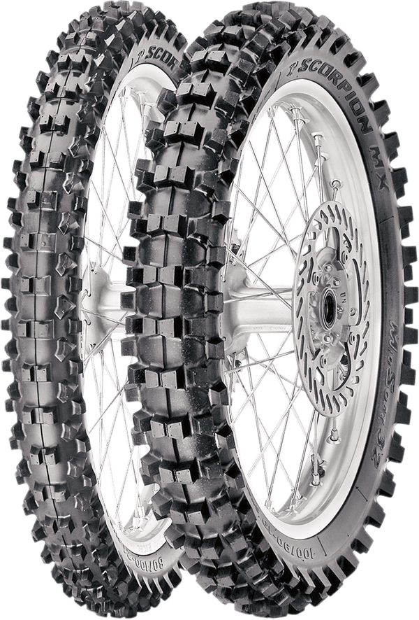 Pirelli Scorpion MX 32 Mid Soft Pneu arrière 80/100-12 - MxProStoreParts