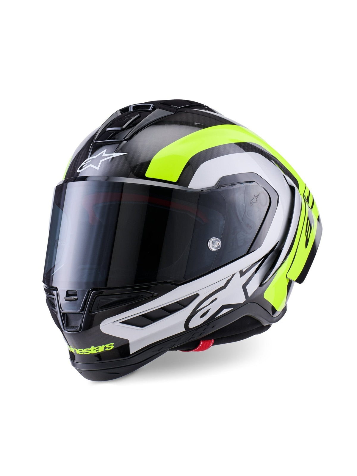 Alpinestars Helmet Supertech S-R10 Arius Black/Silver/Fluo Yellow - MxProStoreParts
