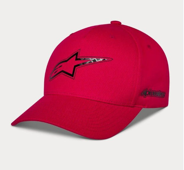 Alpinestars Carbon Fiber Snapback pet – rood - MxProStoreParts