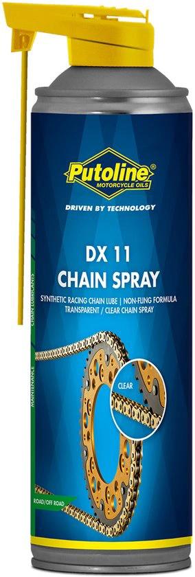 Putoline DX11 Spray pour Chaînes 500ml Lubrifiant Synthétique pour Chaînes de Moto - MxProStoreParts