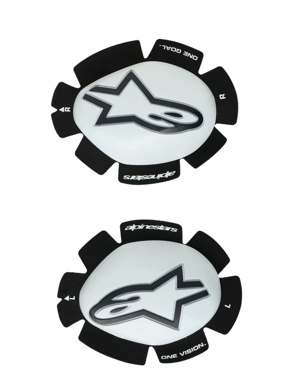 Alpinestars GP Plus Knee Slider White/Black – 6400226-21 - MxProStoreParts