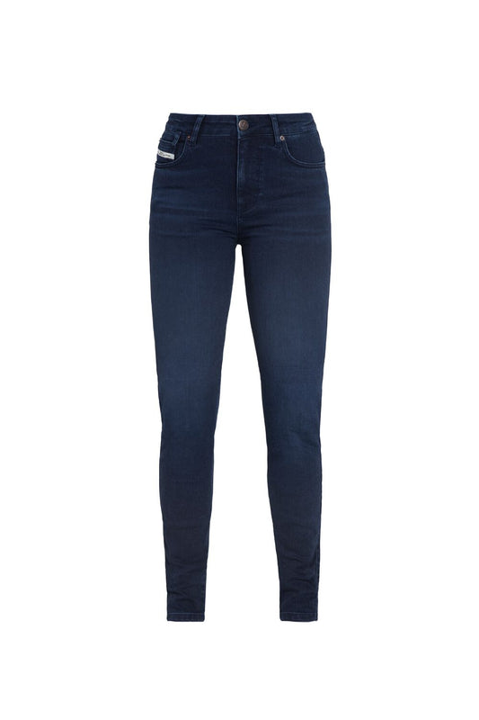JOHN DOE damesmotorjeans indigo, maat 36/32