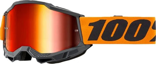 100% Accuri 2 crossbril grijs/oranje – rode spiegellens
