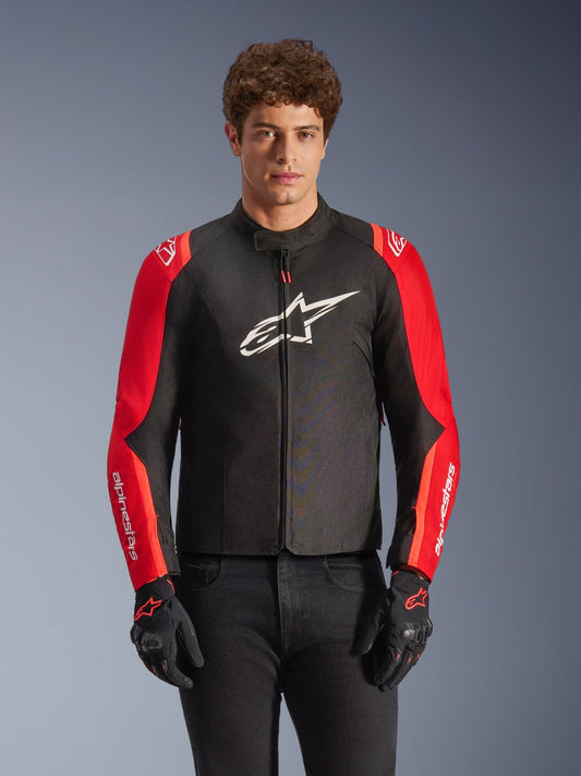 Alpinestars Jacket T-SPS v2 Waterproof Black/Red Fluo