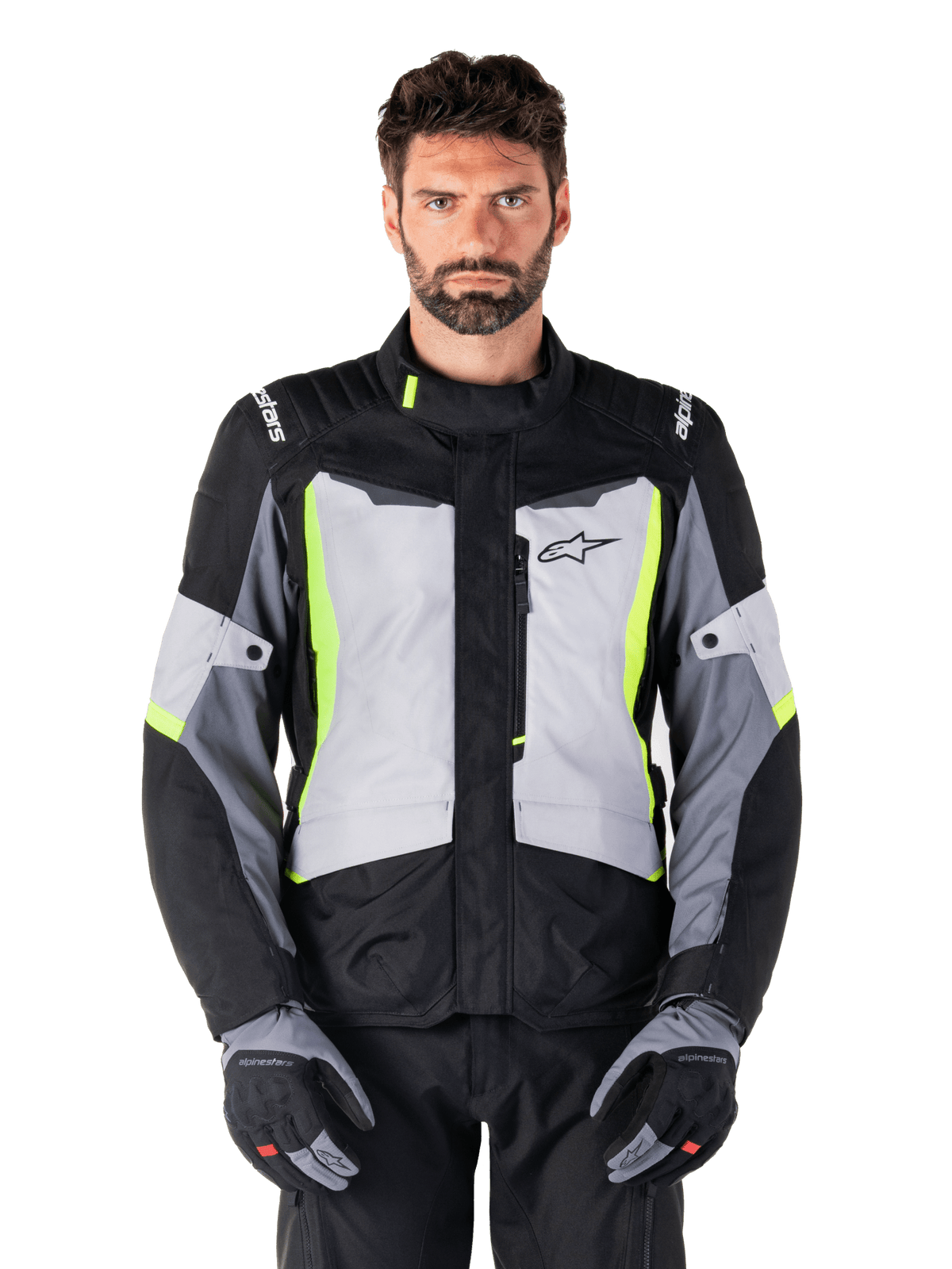 Alpinestars Jacket ST-1 Waterproof Ice Gray/Black/Yellow Fluo - MxProStoreParts