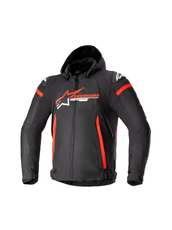 Alpinestars Textile Jacket Zaca Waterproof Black/Red/White - MxProStoreParts