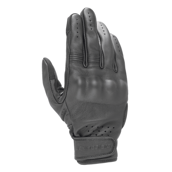Alpinestars DYNO LEATHER GLOVES  BLACK BLACK - MxProStoreParts