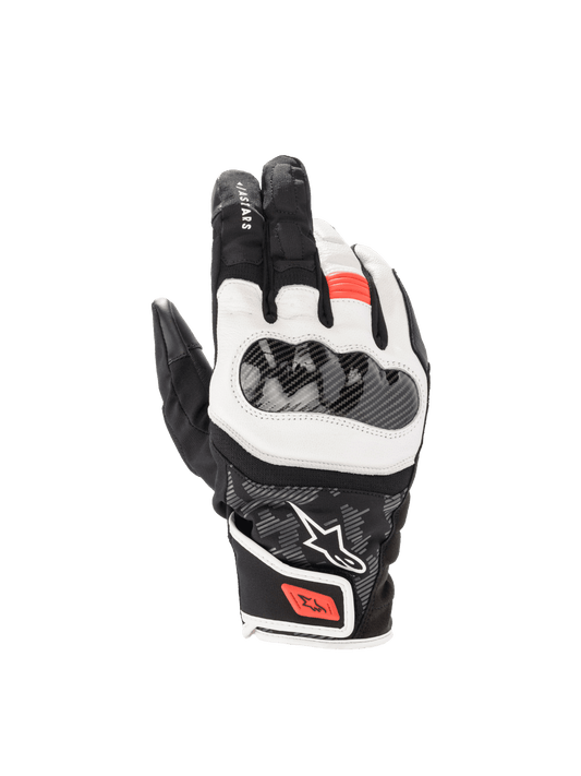 Alpinestars Glove SMX Z Drystar Black/White/Red Fluo