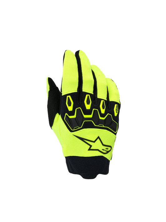 Alpinestars Gants pour jeunes Full Bore V2 Jaune Fluo Noir