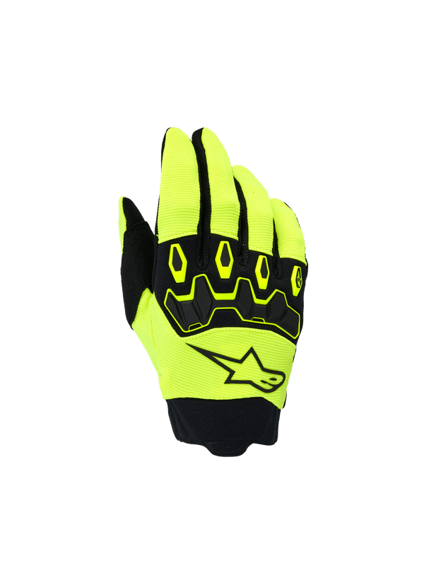Alpinestars Gants pour jeunes Full Bore V2 Jaune Fluo Noir - MxProStoreParts