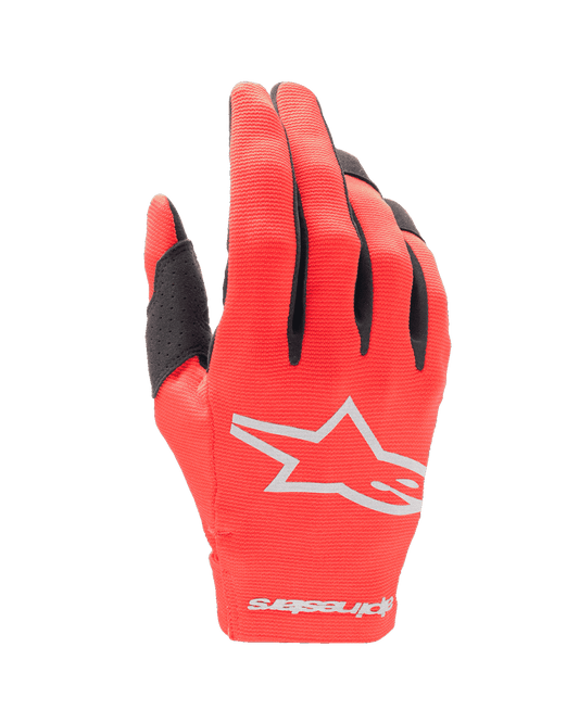 Alpinestars Radar Gants de jeunes Mars Rouge Argent