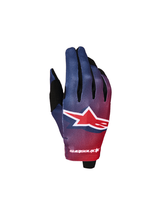 Alpinestars Gants Radar pour jeunes 2027 Rouge Feu Bleu Foncé