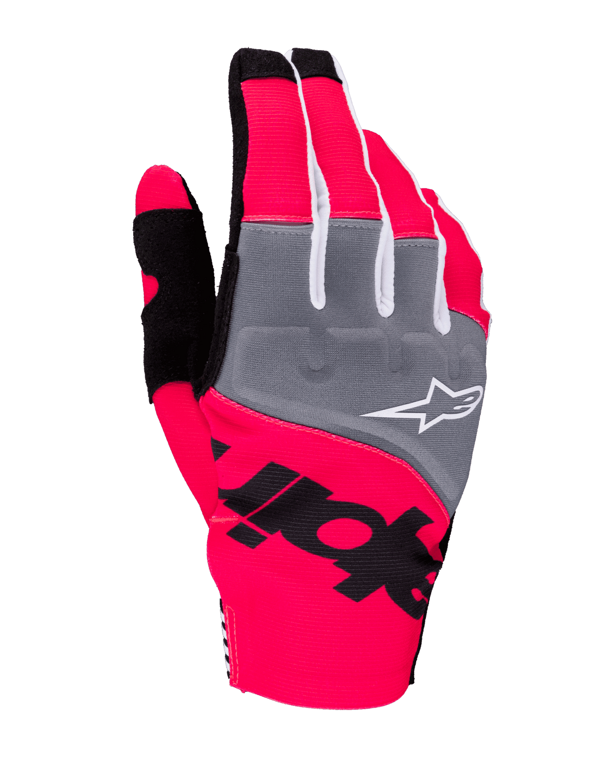 Alpinestars Techstar Gants de Motocross Fluoro Rose et Noir 2025 - MxProStoreParts
