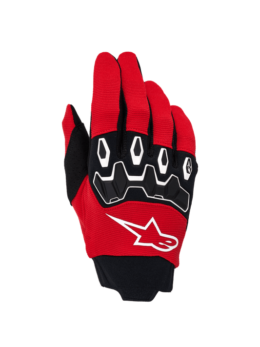 Alpinestars Full Bore V2 Gants de Motocross Rouge Vif et Noir