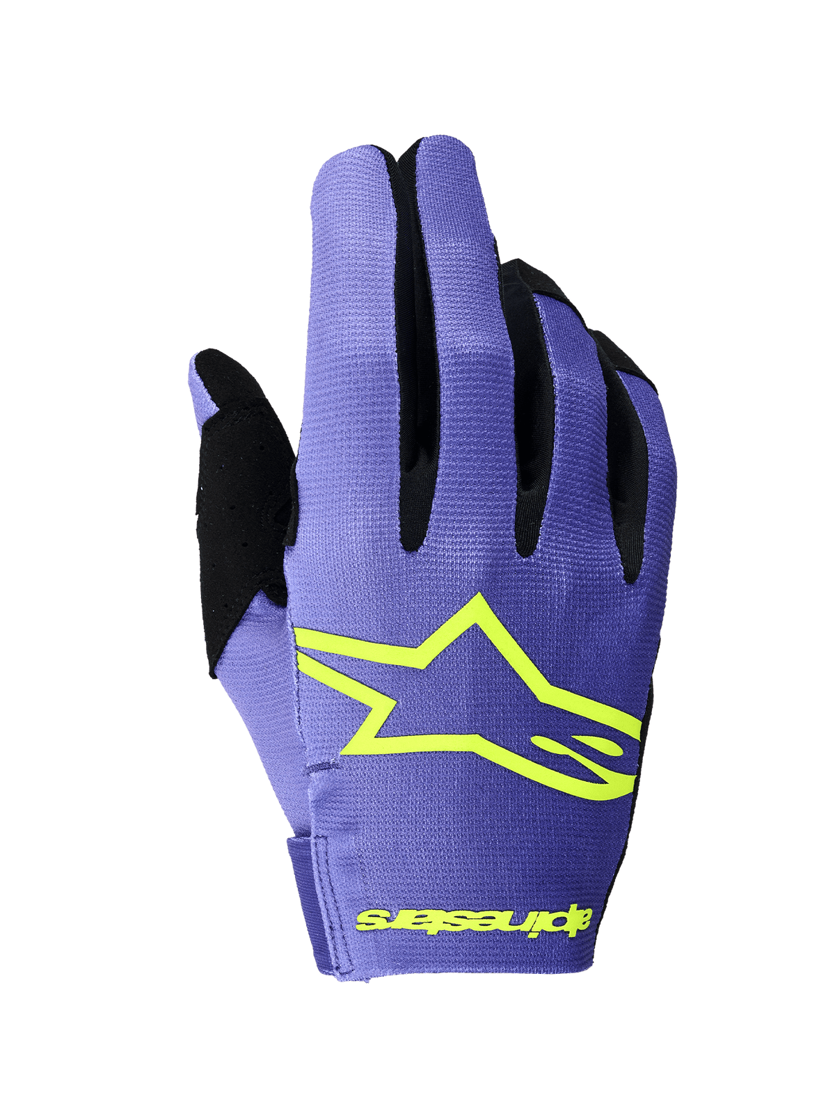 Alpinestars Radar Guantes de Motocross Ligeros Púrpura Amarillo Flúor - MxProStoreParts