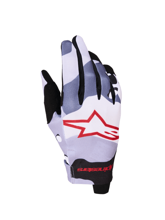 Alpinestars Radar Gants 2027 Gris Anthracite, Lilas Clair, Rouge et Noir