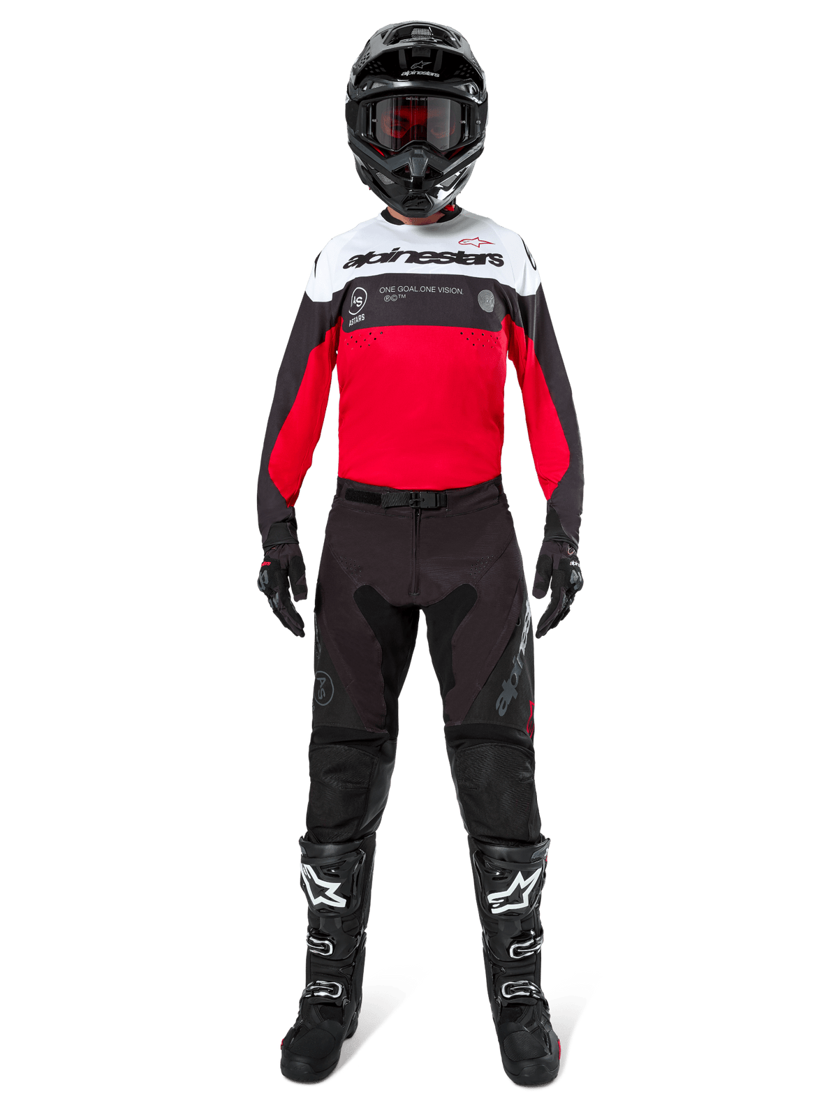 Pantalones Alpinestars Pro-Dura Negro Íman Blanco - MxProStoreParts