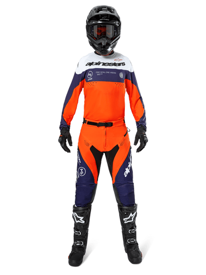 Alpinestars Pro-Dura Pants Dark Blue Hot Orange White - MxProStoreParts