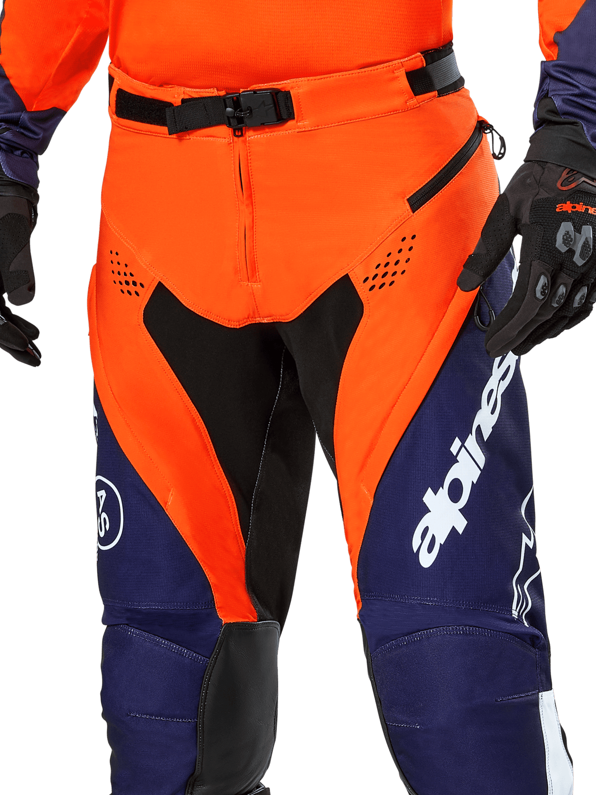 Alpinestars Pro-Dura Pants Dark Blue Hot Orange White - MxProStoreParts