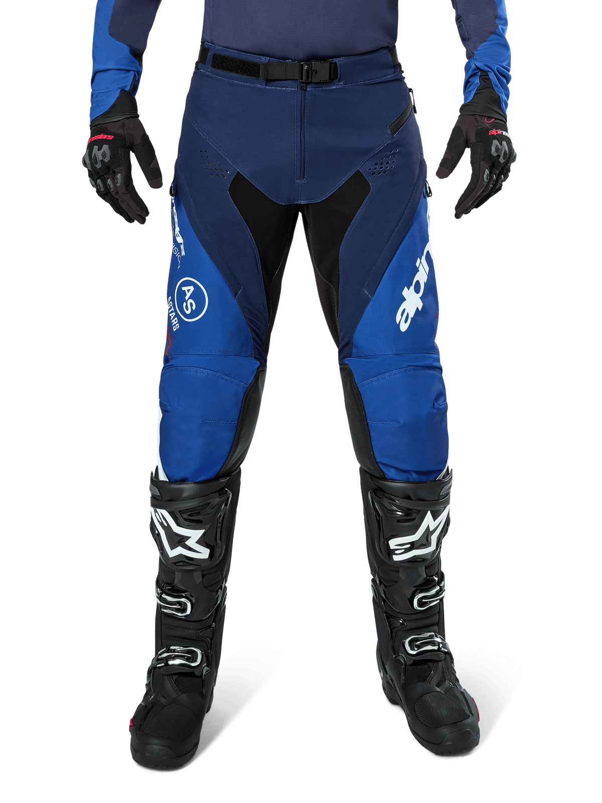 Alpinestars Pro-Dura Pants Navy Blue Bright Blue White - MxProStoreParts
