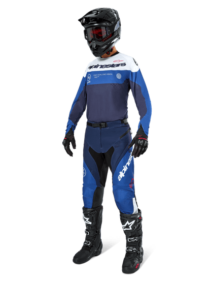 Alpinestars Pro-Dura Pants Navy Blue Bright Blue White - MxProStoreParts