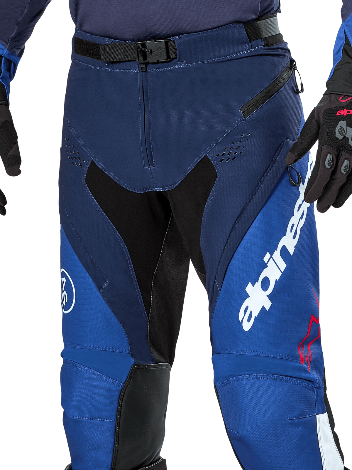 Alpinestars Pro-Dura Pants Navy Blue Bright Blue White - MxProStoreParts