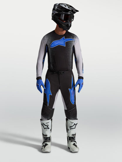 Alpinestars Supertech Hiten AFD Pantalones 2027 Negro Lila Claro Azul Blithe - MxProStoreParts