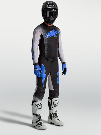 Alpinestars Supertech Hiten AFD Pantalones 2027 Negro Lila Claro Azul Blithe - MxProStoreParts
