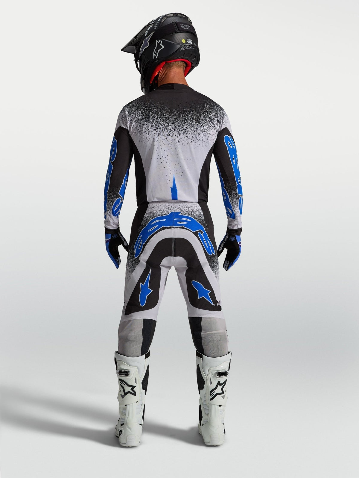 Alpinestars Supertech Hiten AFD Pantalones 2027 Negro Lila Claro Azul Blithe - MxProStoreParts