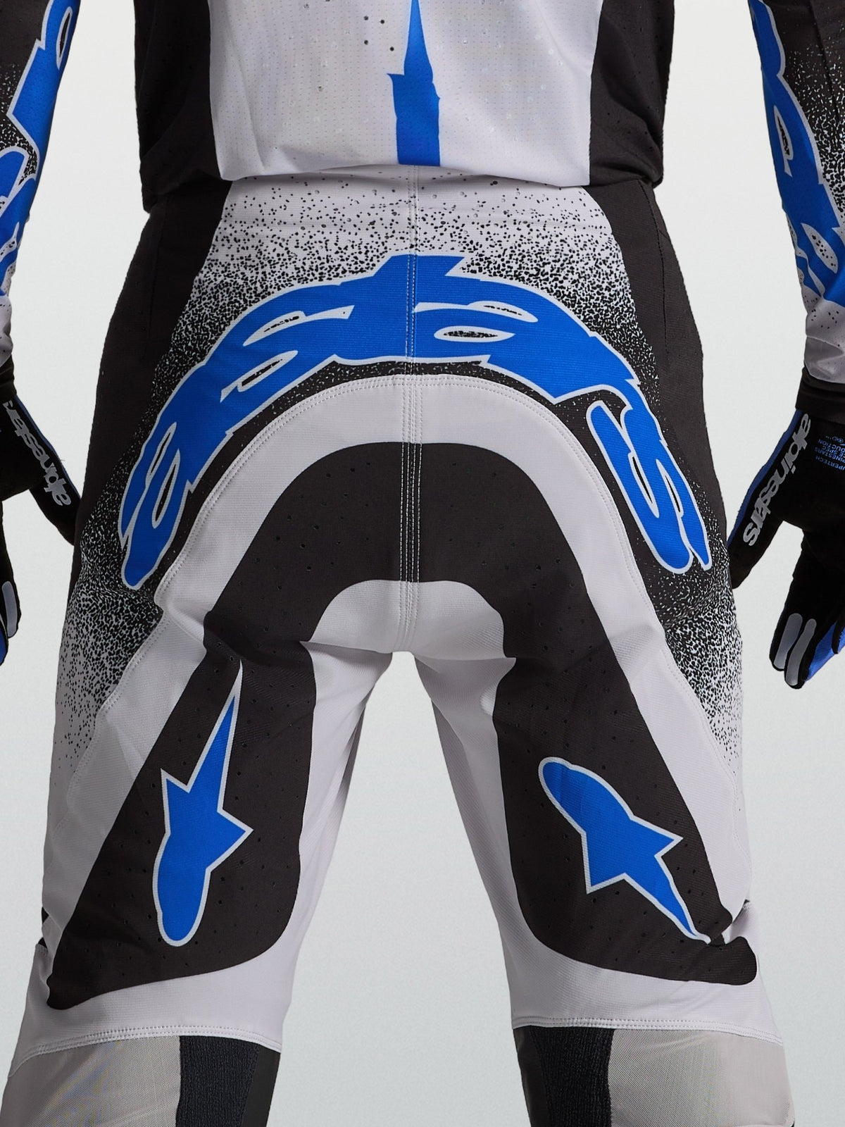 Alpinestars Supertech Hiten AFD Pantalones 2027 Negro Lila Claro Azul Blithe - MxProStoreParts