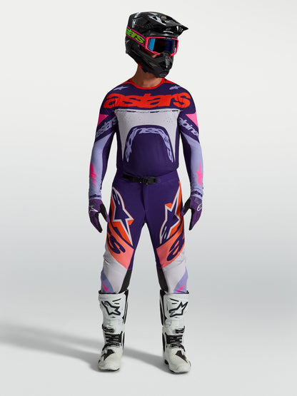 Alpinestars Supertech Dyna Pantalon 2027 Violet Clair Paars Foncé Rose Fluo - MxProStoreParts