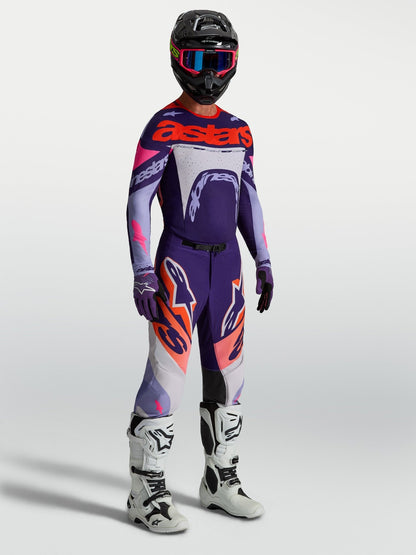Alpinestars Supertech Dyna Pantalon 2027 Violet Clair Paars Foncé Rose Fluo - MxProStoreParts