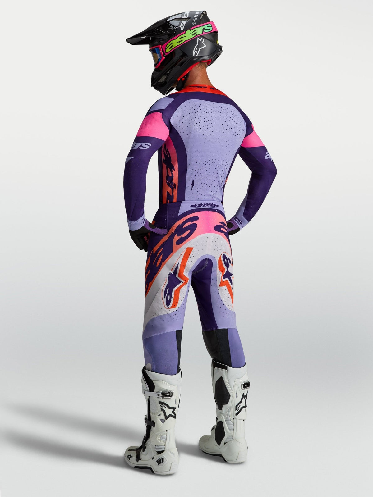 Alpinestars Supertech Dyna Pantalon 2027 Violet Clair Paars Foncé Rose Fluo - MxProStoreParts