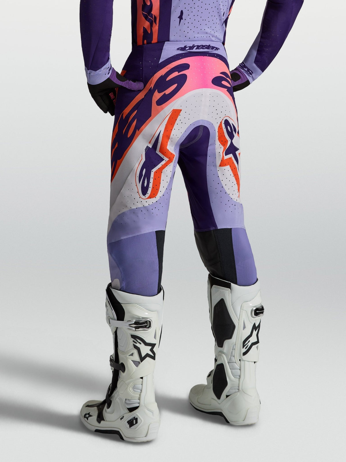 Alpinestars Supertech Dyna Pantalon 2027 Violet Clair Paars Foncé Rose Fluo - MxProStoreParts