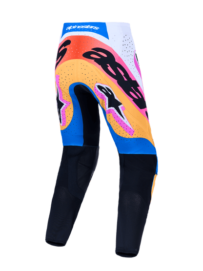 Alpinestars Supertech Dyna Pants 2027 White Blithe Blue Black Purple - MxProStoreParts