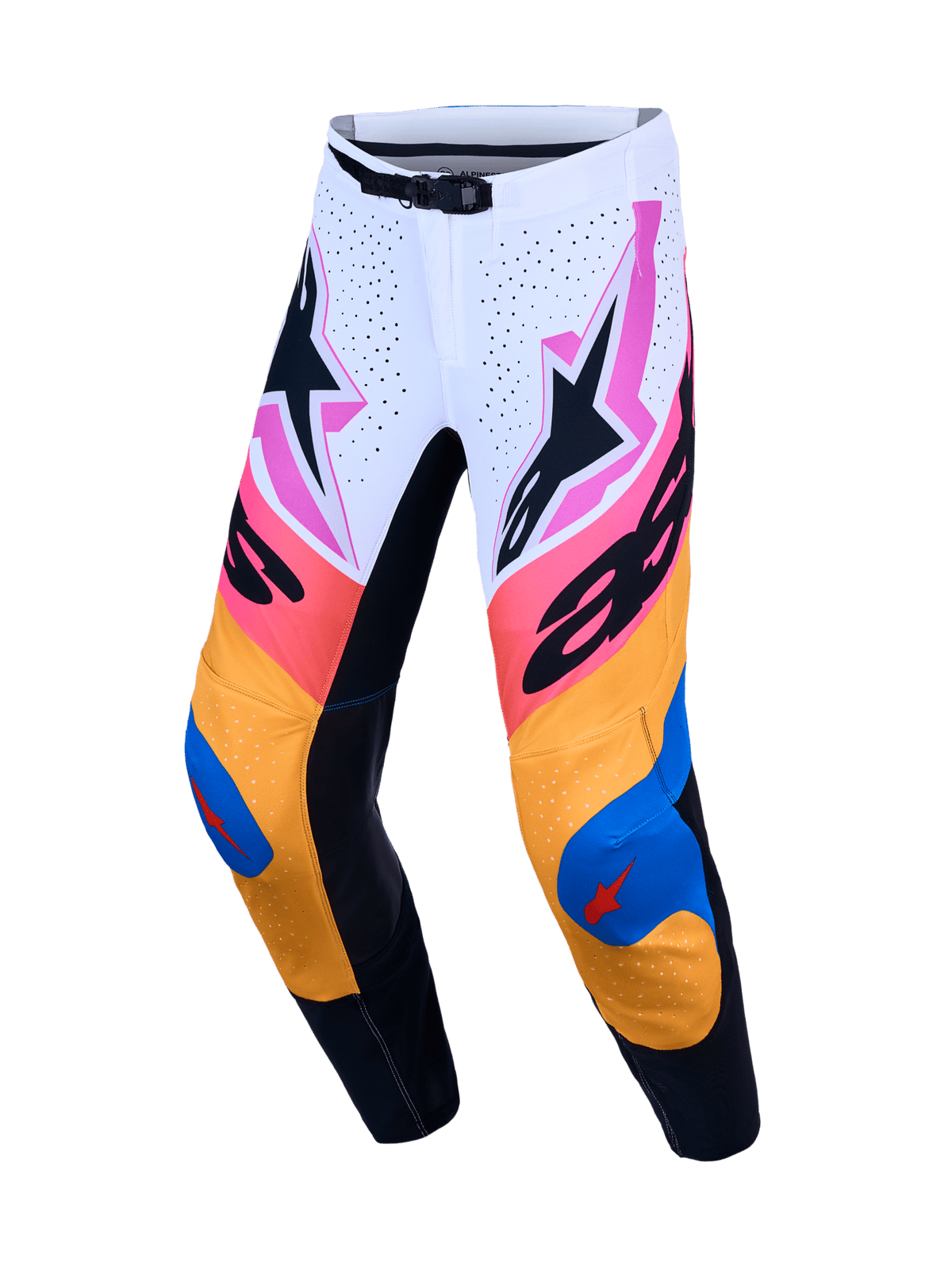 Alpinestars Supertech Dyna Pants 2027 White Blithe Blue Black Purple - MxProStoreParts