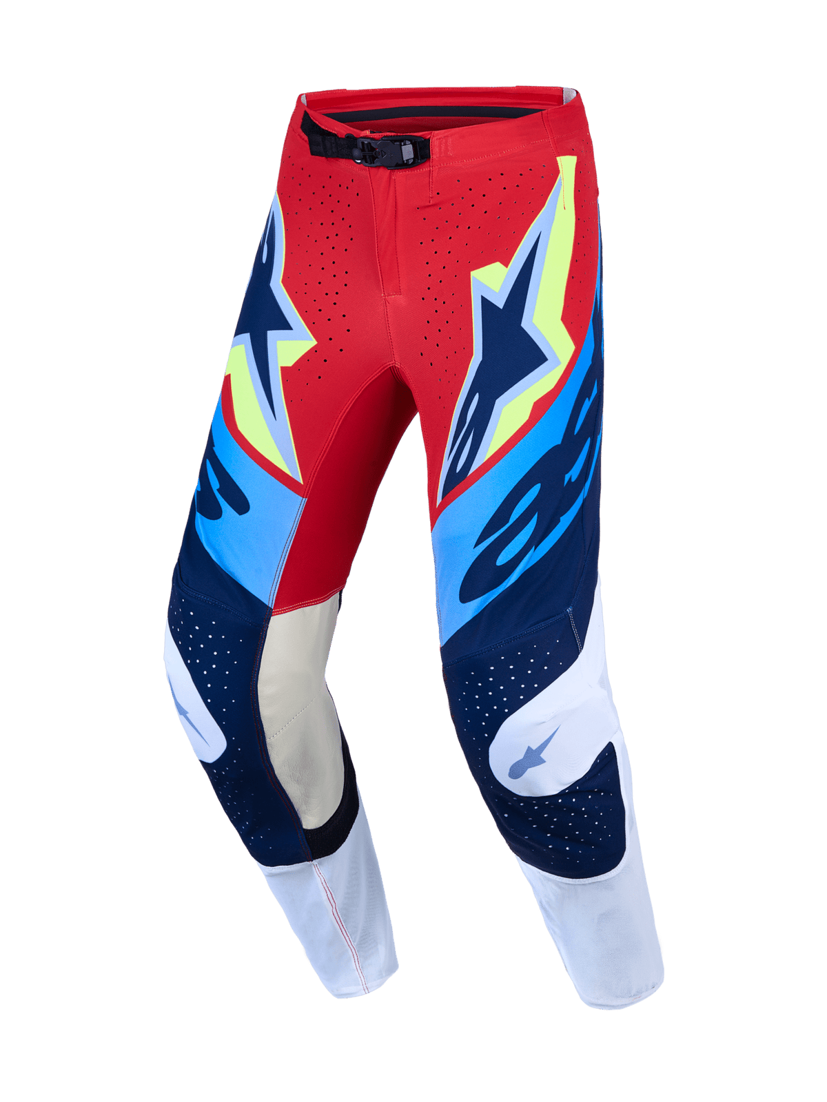 Alpinestars Supertech Dyna Pants 2027 – Fire Red White Navy Blue - MxProStoreParts
