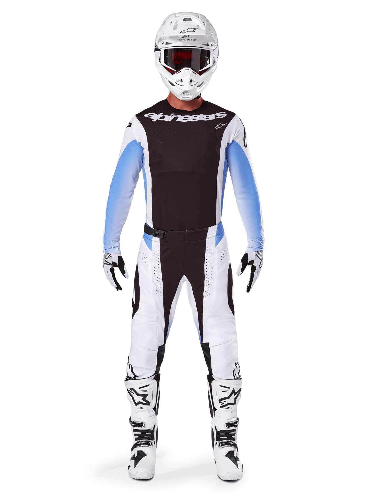 Alpinestars Pantalon de motocross Techstar Melt aéré Noir et Bleu - MxProStoreParts