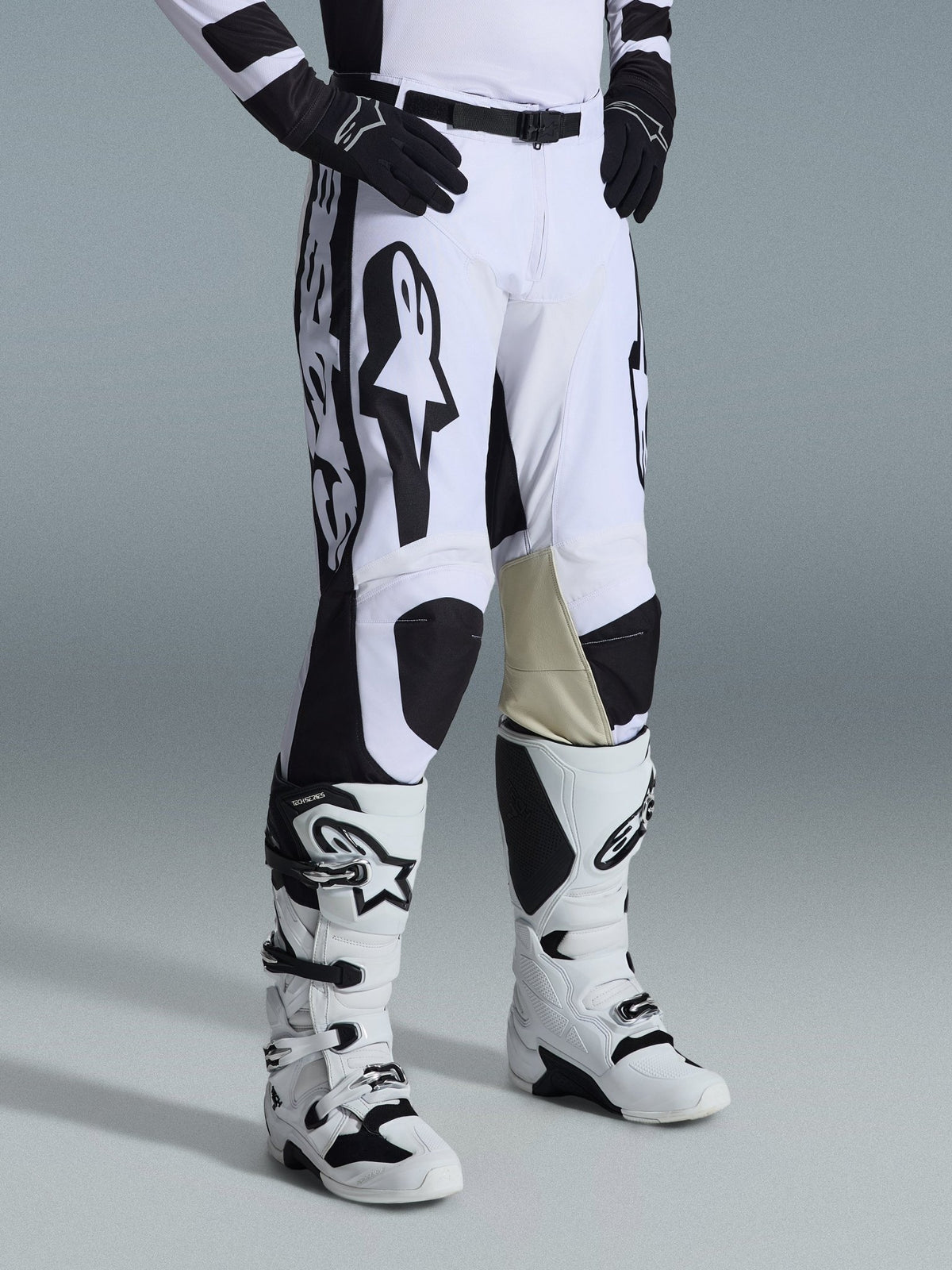 Alpinestars Racer Riway Pantalon Off-road Blanc-Noir - MxProStoreParts