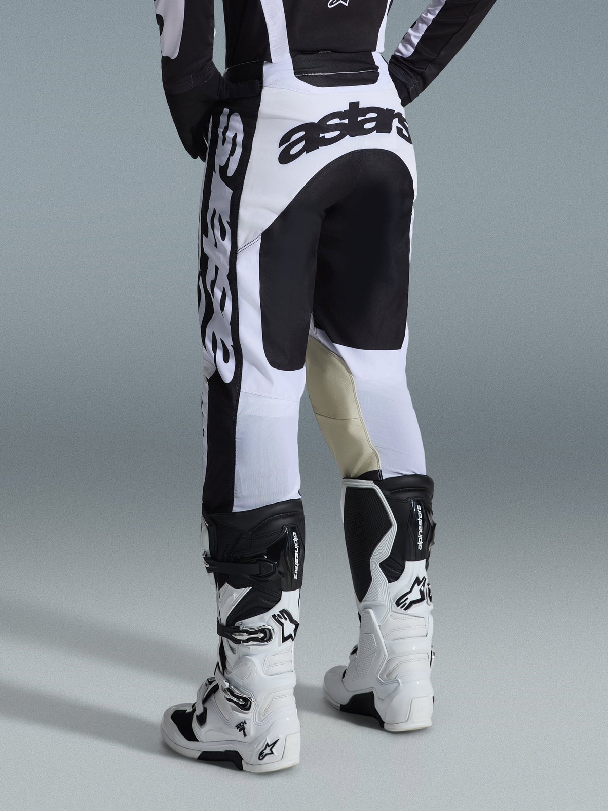 Alpinestars Racer Riway Pantalon Off-road Blanc-Noir - MxProStoreParts