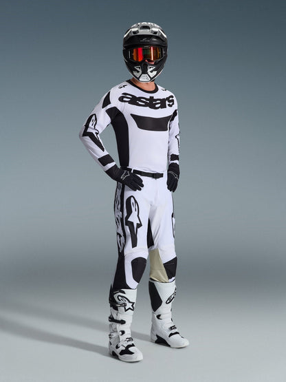 Alpinestars Racer Riway Pantalon Off-road Blanc-Noir - MxProStoreParts