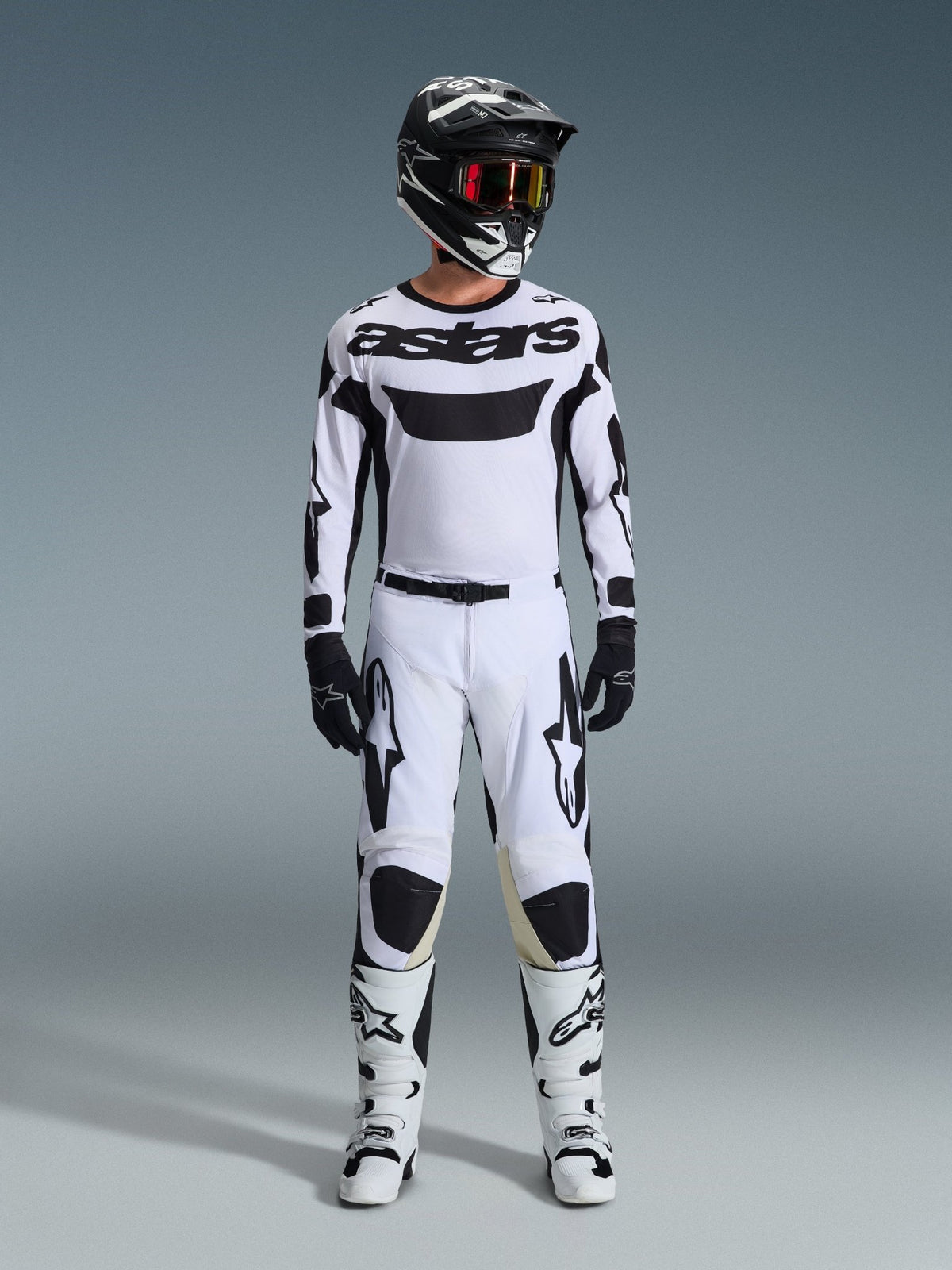 Alpinestars Racer Riway Pantalon Off-road Blanc-Noir - MxProStoreParts