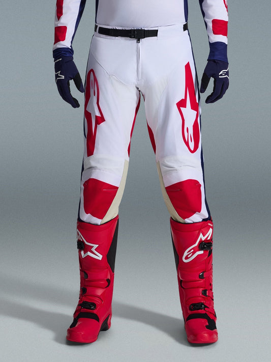 Alpinestars Pantalones Racer Riway Blanco, Azul y Rojo 2026